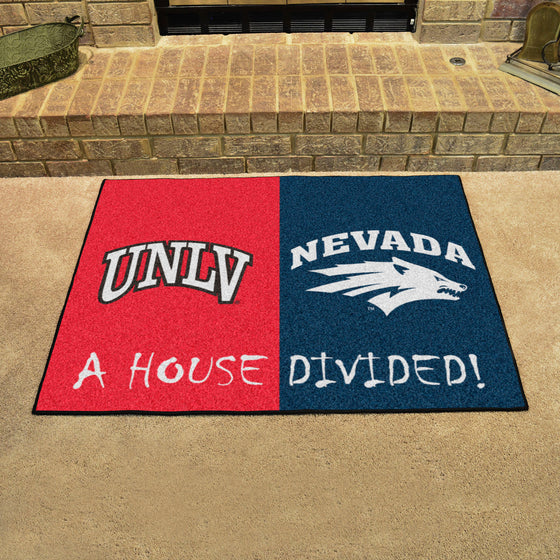 House Divided - UNLV / Nevada House Divided House Divided Rug - 34 in. x 42.5 in.