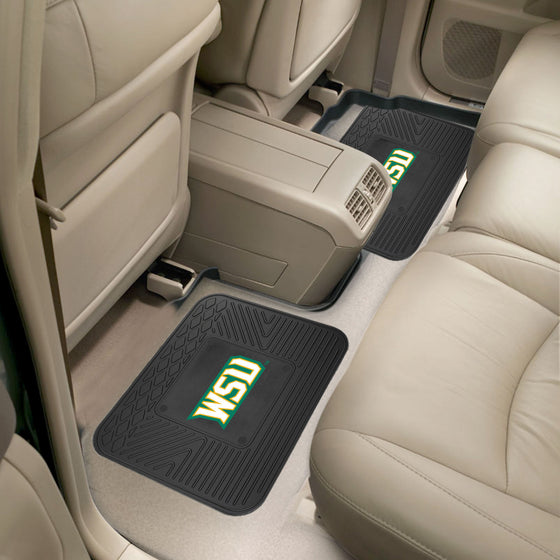 Wright State Raiders Back Seat Car Utility Mats - 2 Piece Set