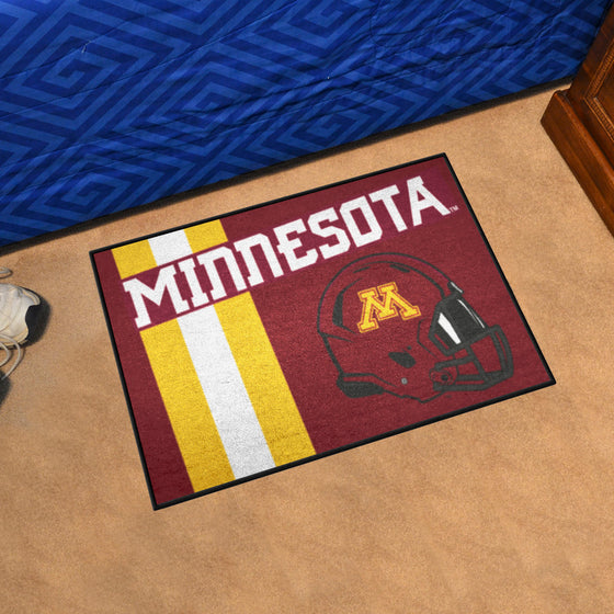 Minnesota Golden Gophers Starter Mat Accent Rug - 19in. x 30in., Unifrom Design