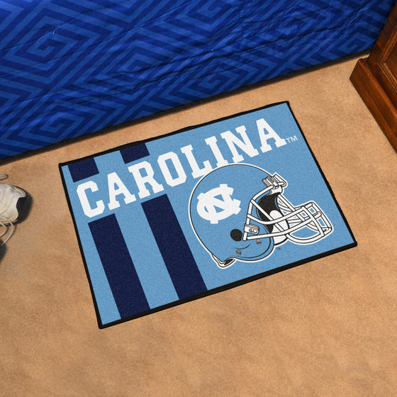 North Carolina Tar Heels Starter Mat Accent Rug - 19in. x 30in., Unifrom Design