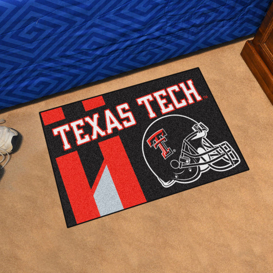 Texas Tech Red Raiders Starter Mat Accent Rug - 19in. x 30in., Unifrom Design