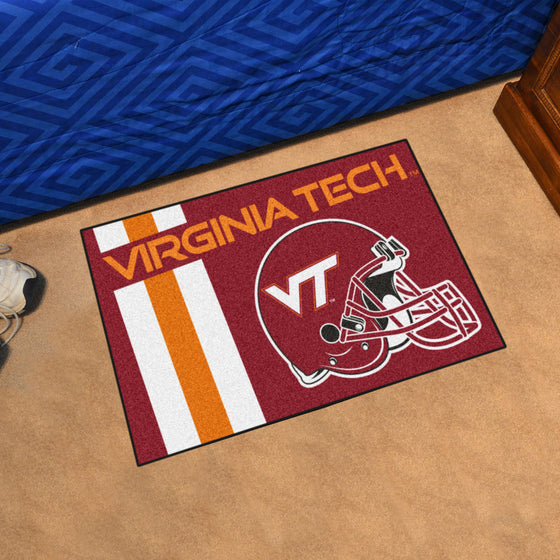 Virginia Tech Hokies Starter Mat Accent Rug - 19in. x 30in., Unifrom Design