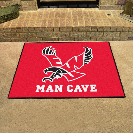 Eastern Washington Eagles Man Cave All-Star Rug - 34 in. x 42.5 in., Red