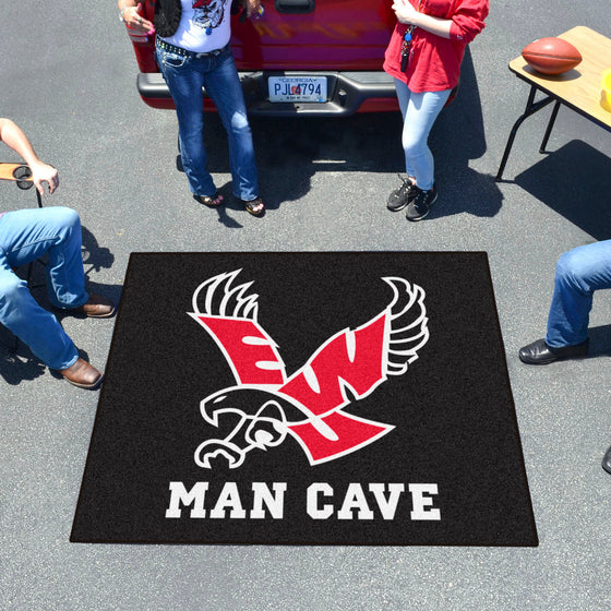 Eastern Washington Eagles Man Cave Tailgater Rug - 5ft. x 6ft., Black