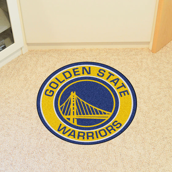 Golden State Warriors Roundel Rug - 27in. Diameter