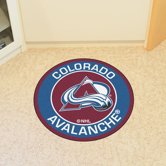 Colorado Avalanche Roundel Rug - 27in. Diameter