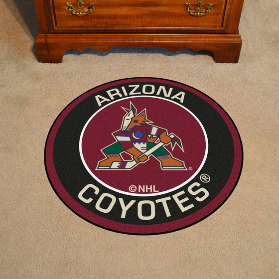 Arizona Coyotes Roundel Rug - 27in. Diameter