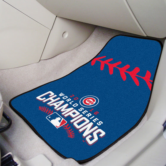 Chicago Cubs Front Carpet Car Mat Set - 2 Pieces