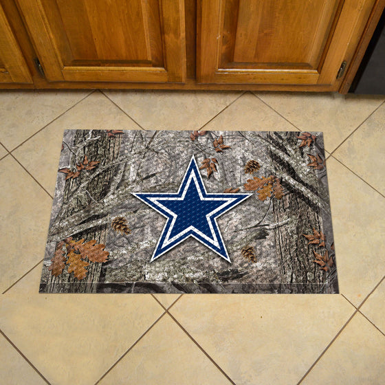 Dallas Cowboys Rubber Scraper Door Mat Camo