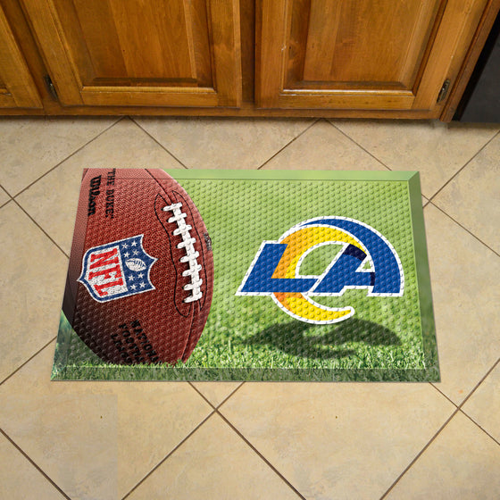 Los Angeles Rams Rubber Scraper Door Mat