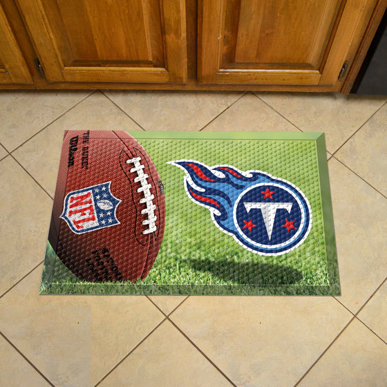 Tennessee Titans Rubber Scraper Door Mat