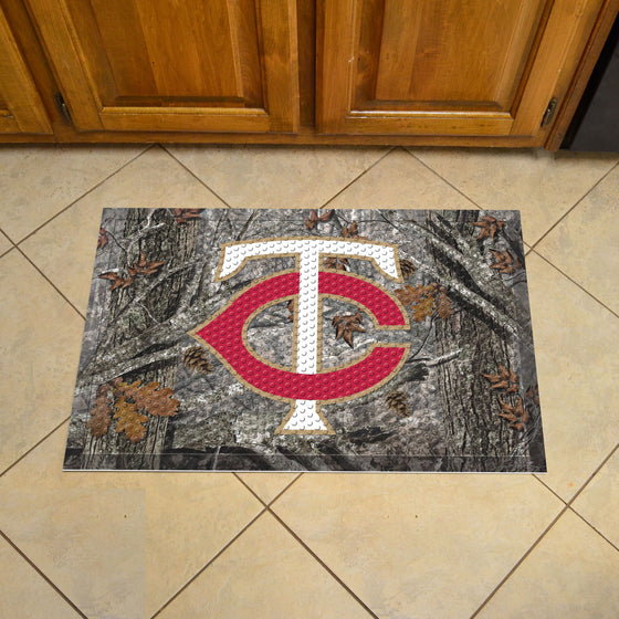 Minnesota Twins Rubber Scraper Door Mat Camo