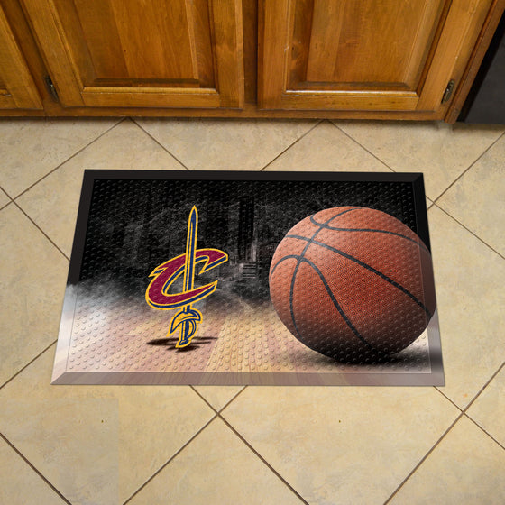 Cleveland Cavaliers Rubber Scraper Door Mat