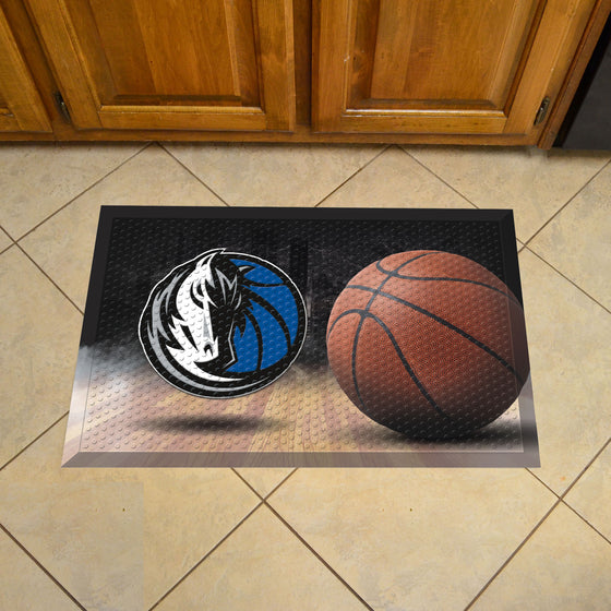 Dallas Mavericks Rubber Scraper Door Mat