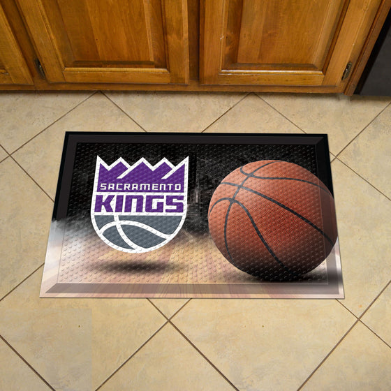 Sacramento Kings Rubber Scraper Door Mat