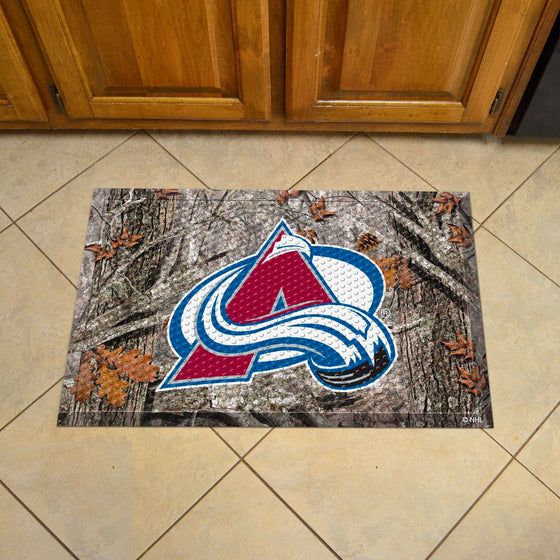 Colorado Avalanche Rubber Scraper Door Mat Camo