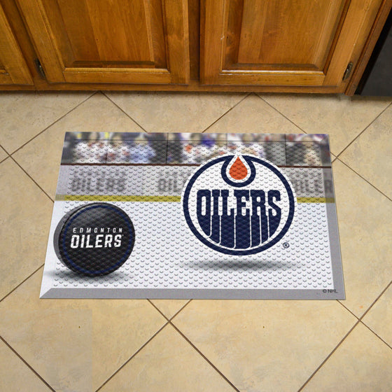 Edmonton Oilers Rubber Scraper Door Mat