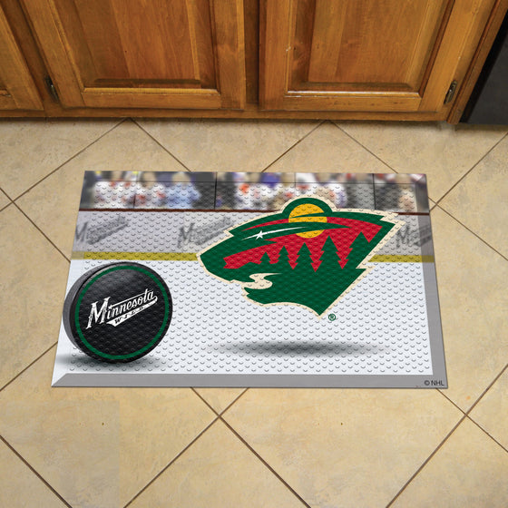 Minnesota Wild Rubber Scraper Door Mat