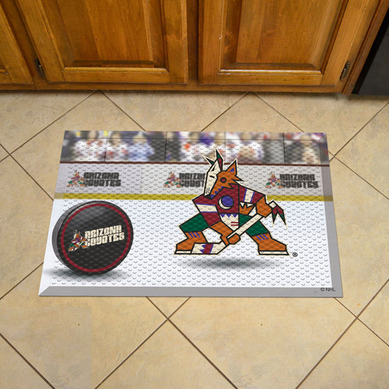 Arizona Coyotes Rubber Scraper Door Mat