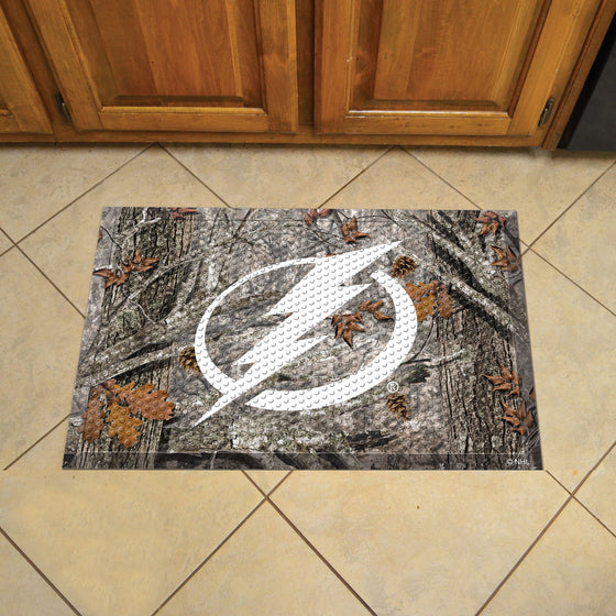 Tampa Bay Lightning Rubber Scraper Door Mat Camo