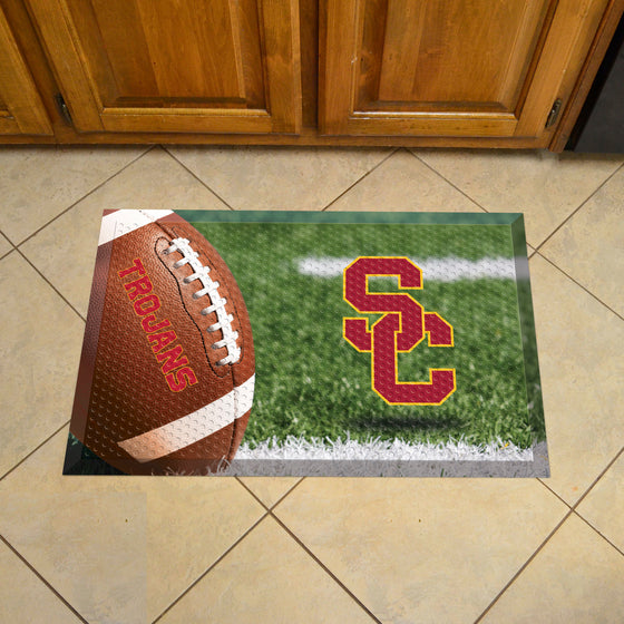 Southern California Trojans Rubber Scraper Door Mat