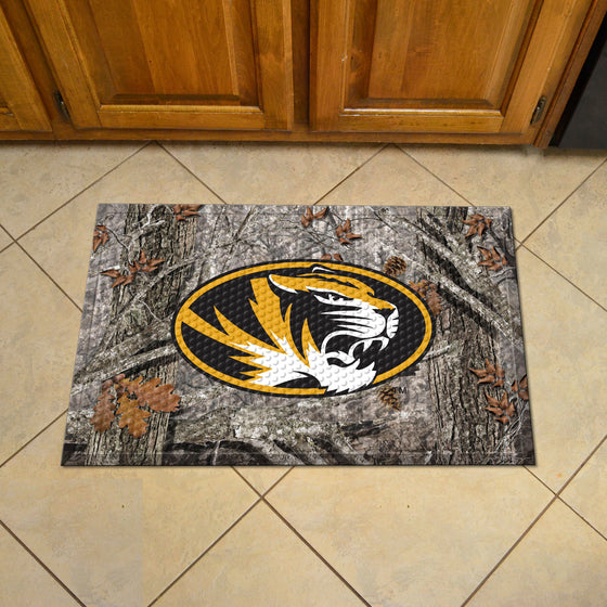 Missouri Tigers Rubber Scraper Door Mat Camo