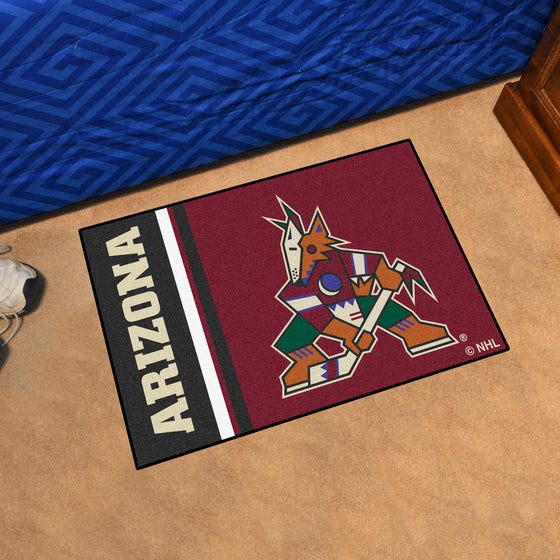 Arizona Coyotes Starter Mat Accent Rug - 19in. x 30in., Uniform Design