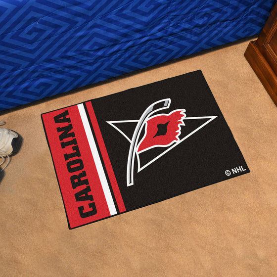 Carolina Hurricanes Starter Mat Accent Rug - 19in. x 30in., Uniform Design