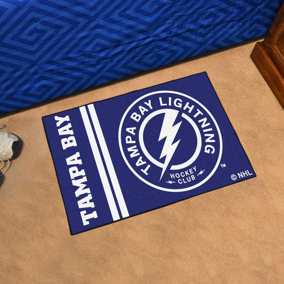 Tampa Bay Lightning Starter Mat Accent Rug - 19in. x 30in., Uniform Design