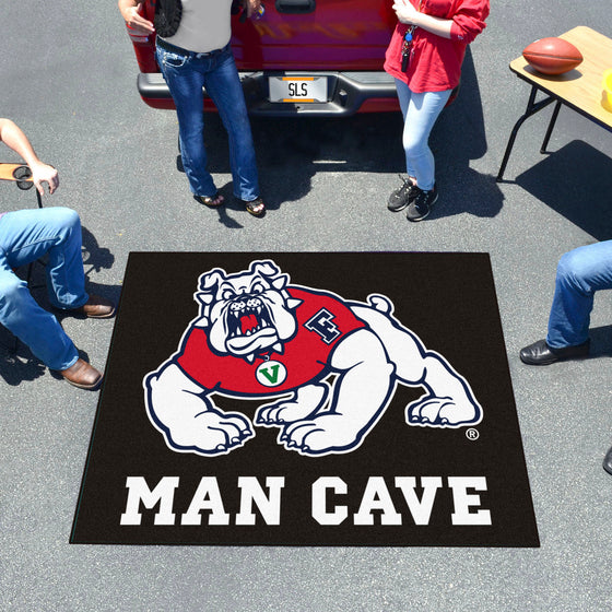 Fresno State Bulldogs Man Cave Tailgater Rug - 5ft. x 6ft., Black