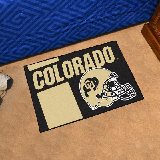 Colorado Buffaloes Starter Mat Accent Rug - 19in. x 30in., Uniform Design