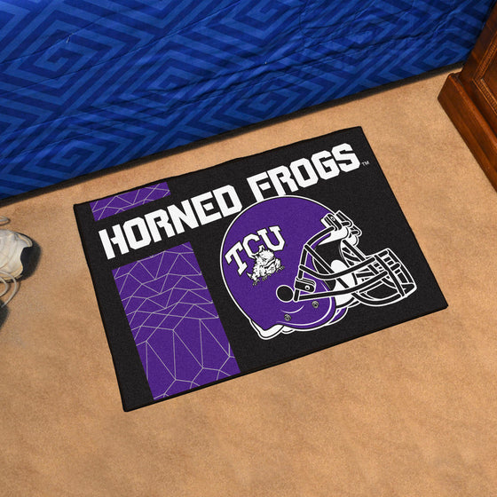 TCU Horned Frogs Starter Mat Accent Rug - 19in. x 30in., Uniform Design