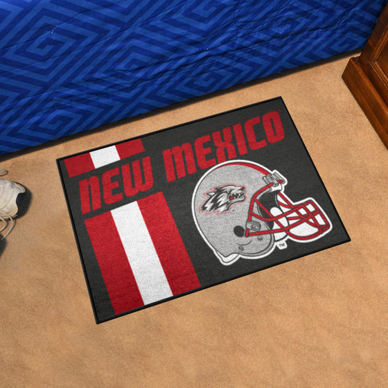 New Mexico Lobos Starter Mat Accent Rug - 19in. x 30in. Uniform Design