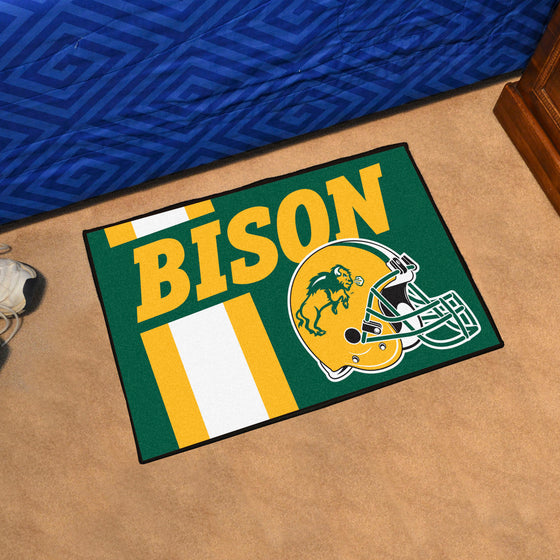 North Dakota State Bison Starter Mat Accent Rug - 19in. x 30in., Uniform Design