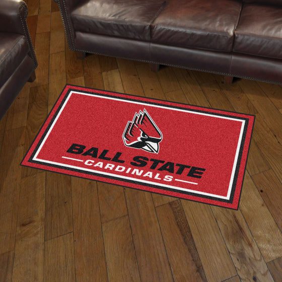 Ball State Cardinals 3ft. x 5ft. Plush Area Rug