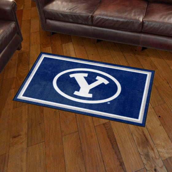 BYU Cougars 3ft. x 5ft. Plush Area Rug