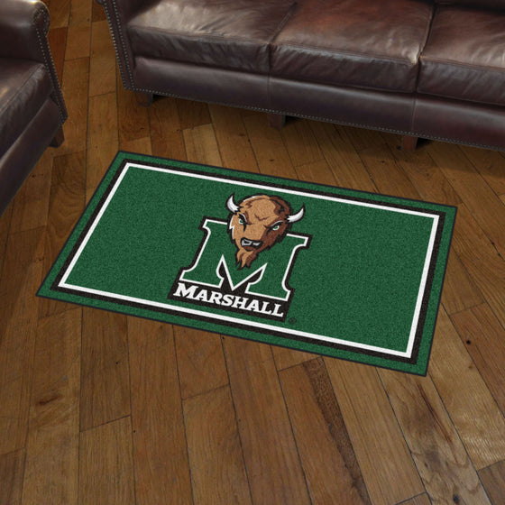 Marshall Thundering Herd 3ft. x 5ft. Plush Area Rug