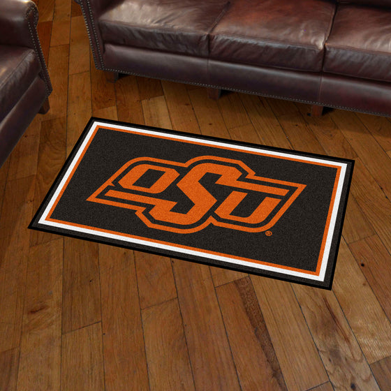 Oklahoma State Cowboys 3ft. x 5ft. Plush Area Rug