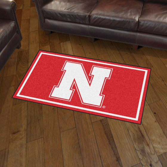 Nebraska Cornhuskers 3ft. x 5ft. Plush Area Rug