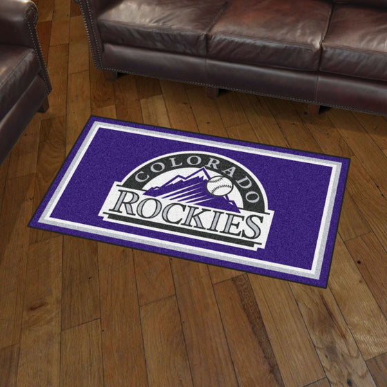 Colorado Rockies 3ft. x 5ft. Plush Area Rug