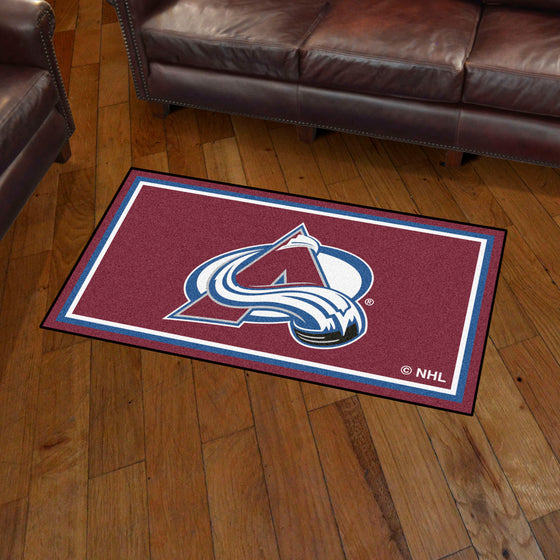 Colorado Avalanche 3ft. x 5ft. Plush Area Rug