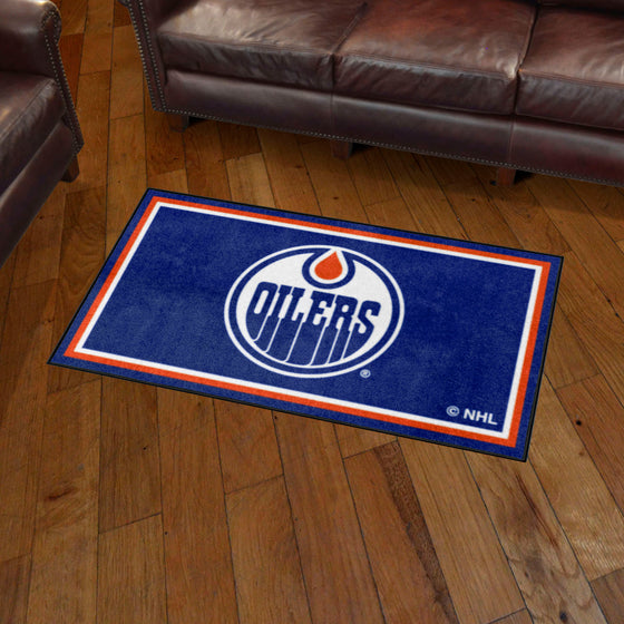 Edmonton Oilers 3ft. x 5ft. Plush Area Rug