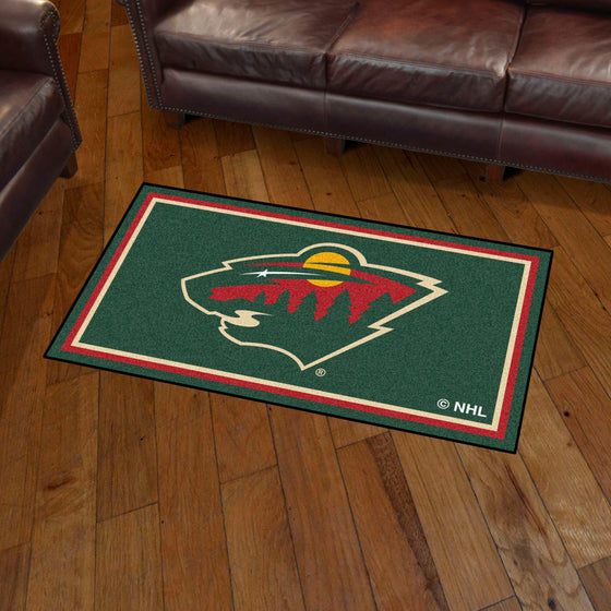 Minnesota Wild 3ft. x 5ft. Plush Area Rug