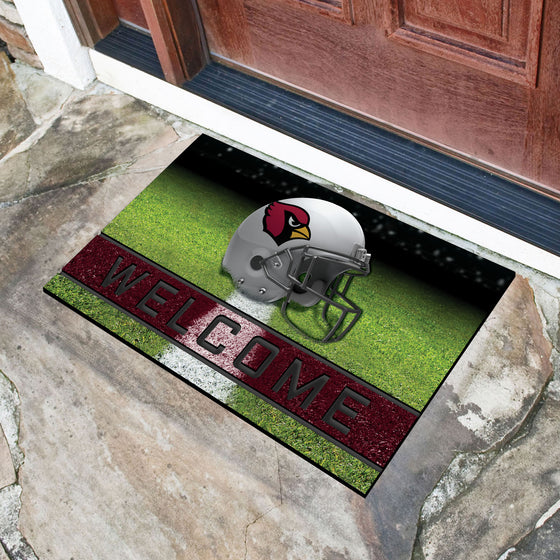 Arizona Cardinals Rubber Door Mat - 18in. x 30in.