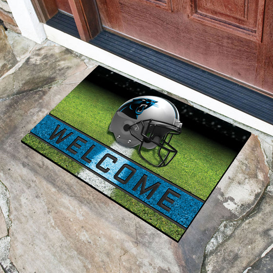 Carolina Panthers Rubber Door Mat - 18in. x 30in.