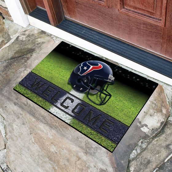 Houston Texans Rubber Door Mat - 18in. x 30in.