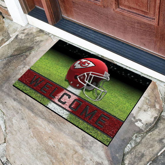 Kansas City Chiefs Rubber Door Mat - 18in. x 30in.