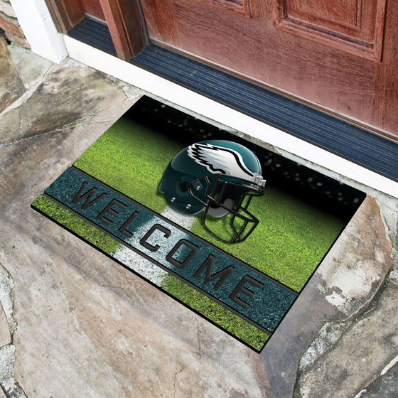 Philadelphia Eagles Rubber Door Mat - 18in. x 30in.