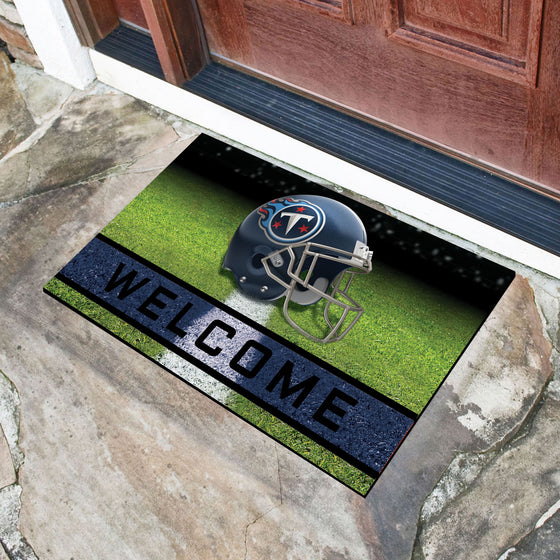 Tennessee Titans Rubber Door Mat - 18in. x 30in.