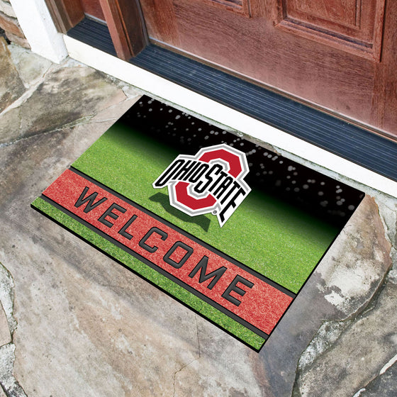 Ohio State Buckeyes Rubber Door Mat - 18in. x 30in.